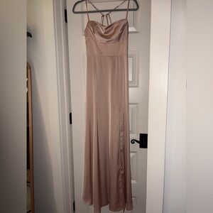 Elegant Satin Evening Gown